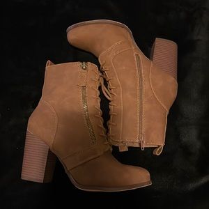 Brown booties